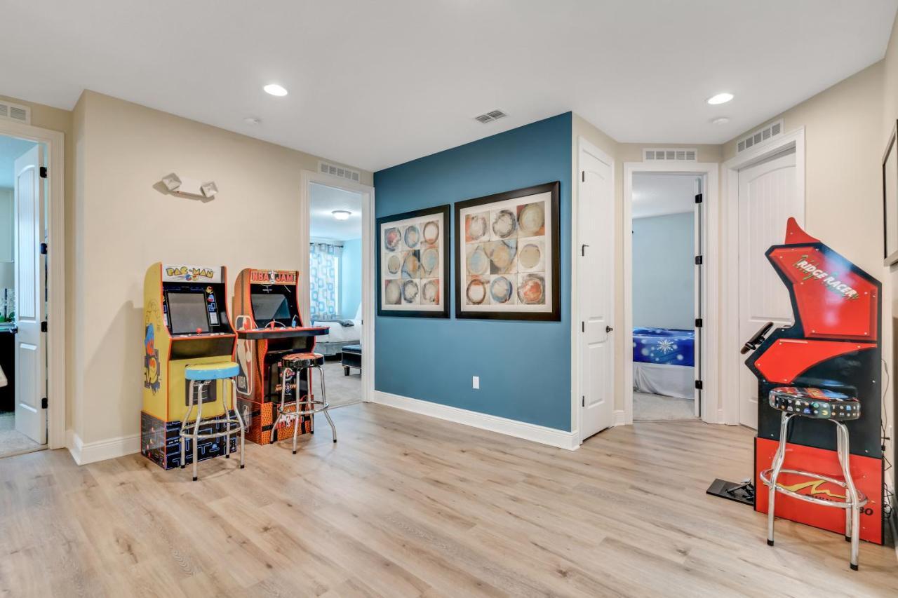 Huge 10 Bdr Family House With Arcades And Free Pool Heat Near Disney Orlando Buitenkant foto